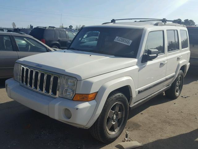 1J8HH48N08C153385 - 2008 JEEP COMMANDER WHITE photo 2