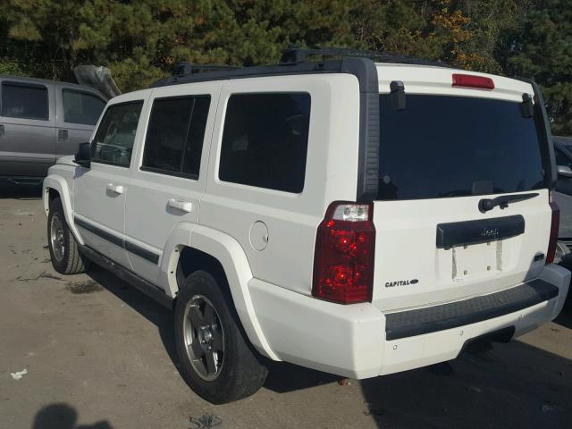 1J8HH48N08C153385 - 2008 JEEP COMMANDER WHITE photo 3