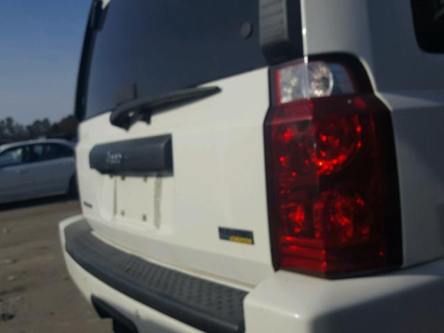 1J8HH48N08C153385 - 2008 JEEP COMMANDER WHITE photo 9