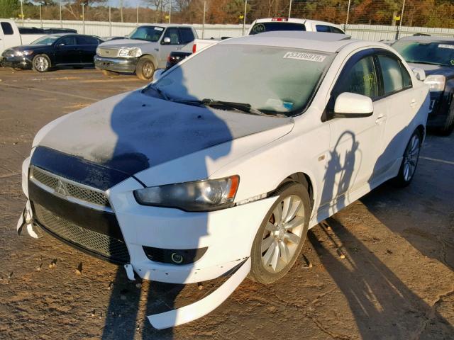 JA3AU86U68U013341 - 2008 MITSUBISHI LANCER GTS WHITE photo 2