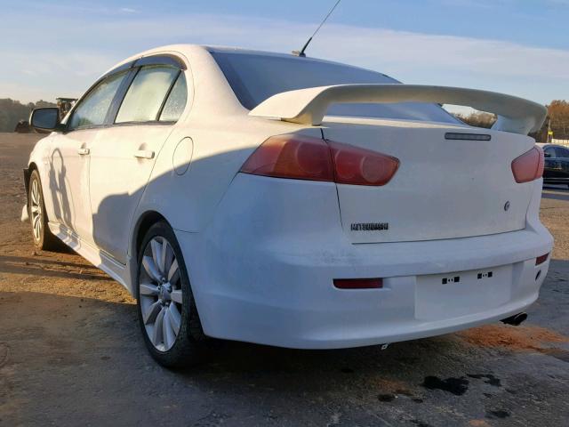 JA3AU86U68U013341 - 2008 MITSUBISHI LANCER GTS WHITE photo 3