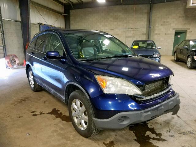 5J6RE487X8L043105 - 2008 HONDA CR-V EXL BLUE photo 1