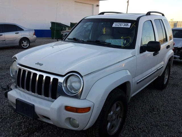 1J8GL58K22W321135 - 2002 JEEP LIBERTY LI WHITE photo 2