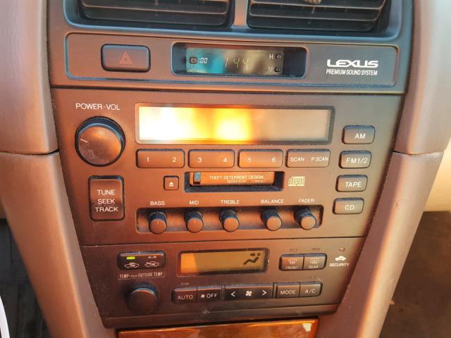 JT8BF28GXW5046935 - 1998 LEXUS ES 300 BEIGE photo 9