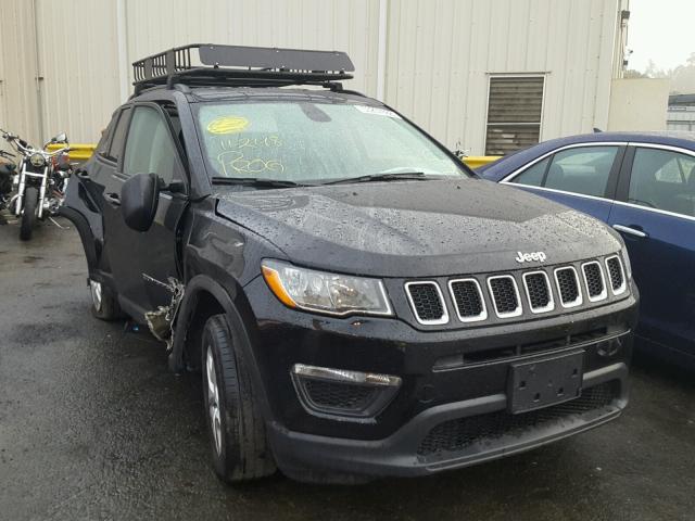 3C4NJDAB7JT262144 - 2018 JEEP COMPASS SP შავი ფოტო 1