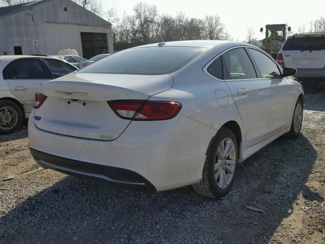 1C3CCCAB3FN528864 - 2015 CHRYSLER 200 LIMITE WHITE photo 4