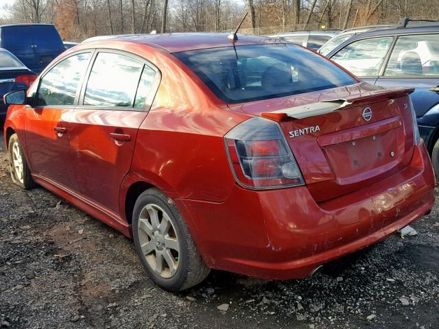 3N1AB6AP1BL609006 - 2011 NISSAN SENTRA 2.0 RED photo 3