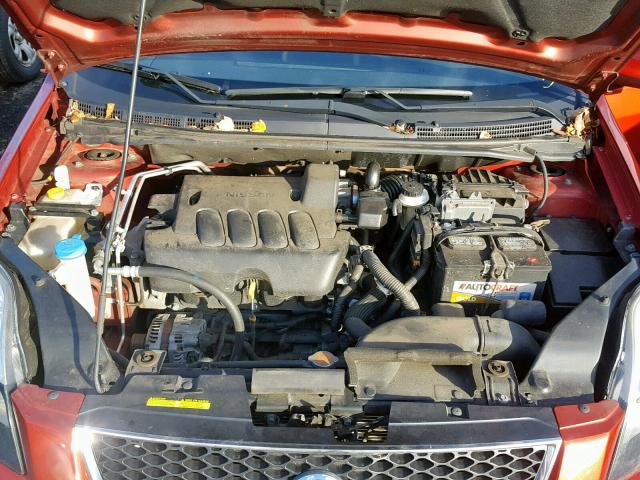 3N1AB6AP1BL609006 - 2011 NISSAN SENTRA 2.0 RED photo 7