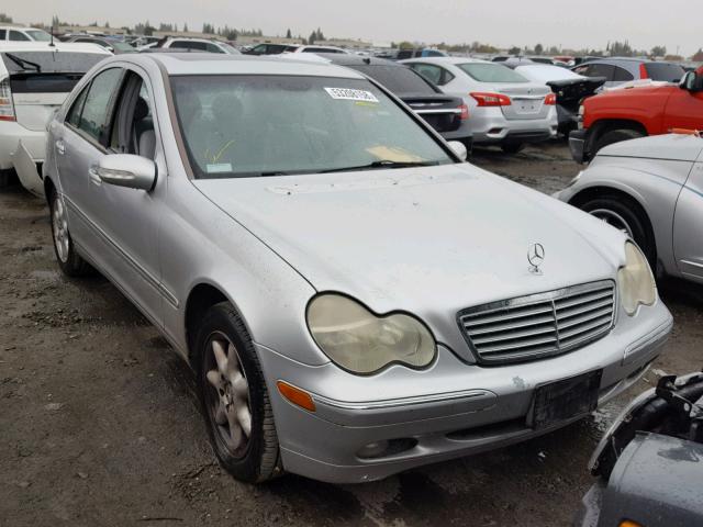 WDBRF61J22F204345 - 2002 MERCEDES-BENZ C 240 SILVER photo 1