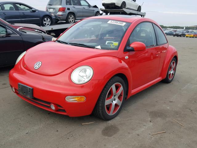 3VWED21CX1M481420 - 2001 VOLKSWAGEN NEW BEETLE 红色 照片 2