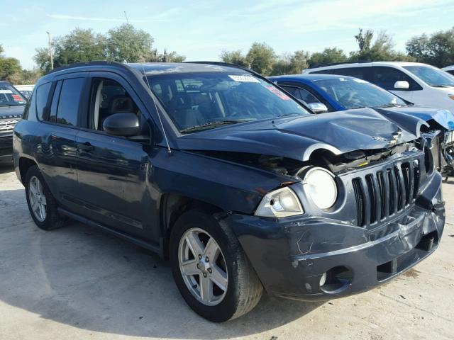 1J8FT47W07D105684 - 2007 JEEP COMPASS BLUE photo 1