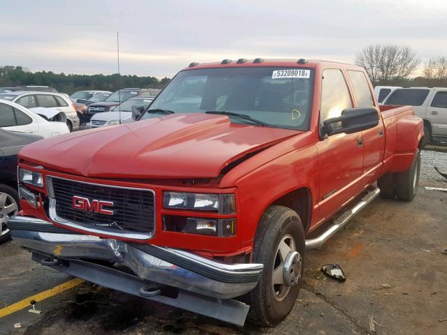 1GTHC33J9YF441277 - 2000 GMC SIERRA C35 RED photo 2