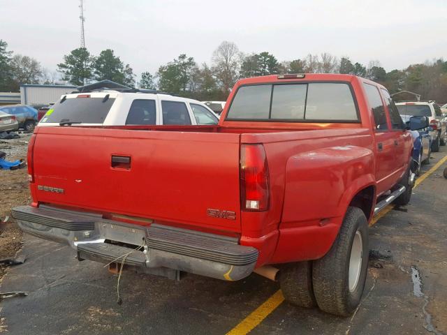 1GTHC33J9YF441277 - 2000 GMC SIERRA C35 RED photo 4