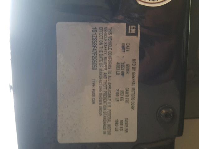 1G1ZS58F47F295059 - 2007 CHEVROLET MALIBU LS 蓝色 照片 10