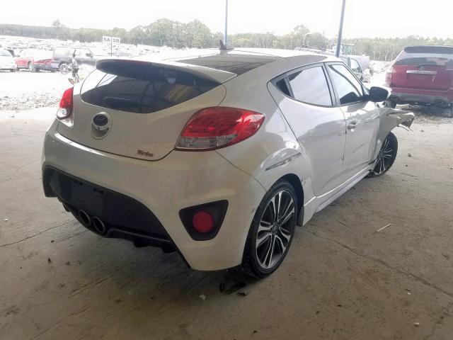 KMHTC6AE0GU286139 - 2016 HYUNDAI VELOSTER T WHITE photo 4