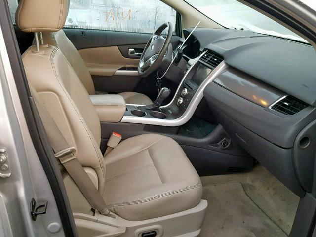 2FMDK3JC6BBB18315 - 2011 FORD EDGE SEL SILVER photo 5