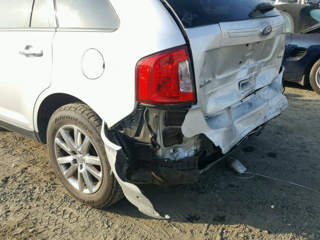 2FMDK3JC6BBB18315 - 2011 FORD EDGE SEL SILVER photo 9