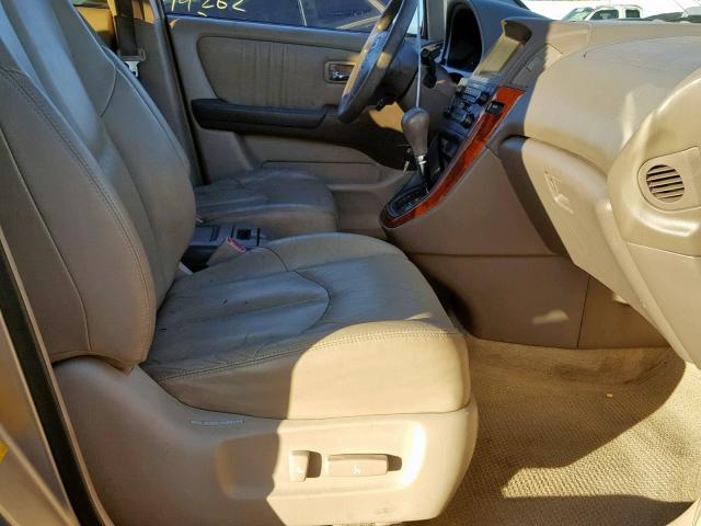 JTJGF10U830161638 - 2003 LEXUS RX 300 GOLD photo 5