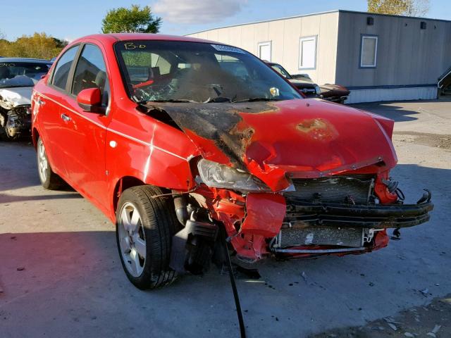 KL1TG56608B095636 - 2008 CHEVROLET AVEO LT RED photo 1