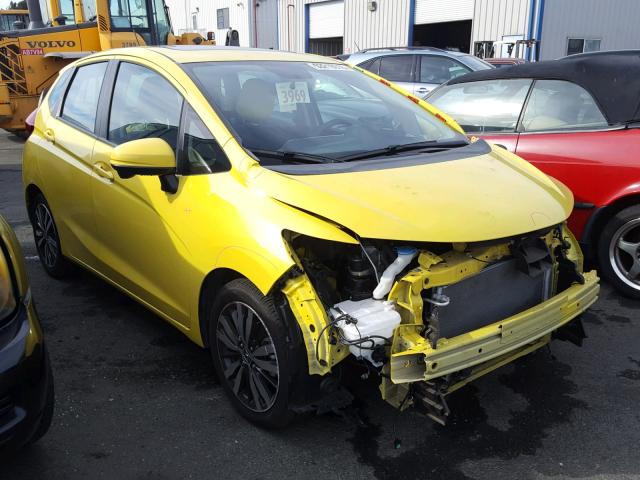 3HGGK5H84FM742957 - 2015 HONDA FIT EX YELLOW photo 1