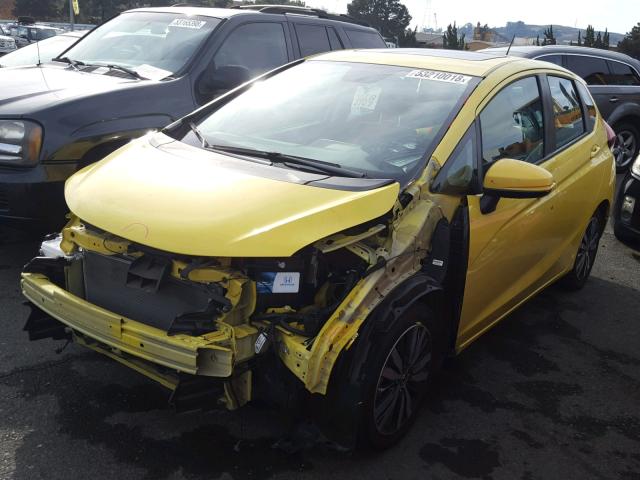 3HGGK5H84FM742957 - 2015 HONDA FIT EX YELLOW photo 2