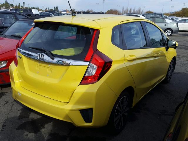 3HGGK5H84FM742957 - 2015 HONDA FIT EX YELLOW photo 4