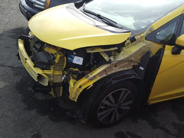 3HGGK5H84FM742957 - 2015 HONDA FIT EX YELLOW photo 9