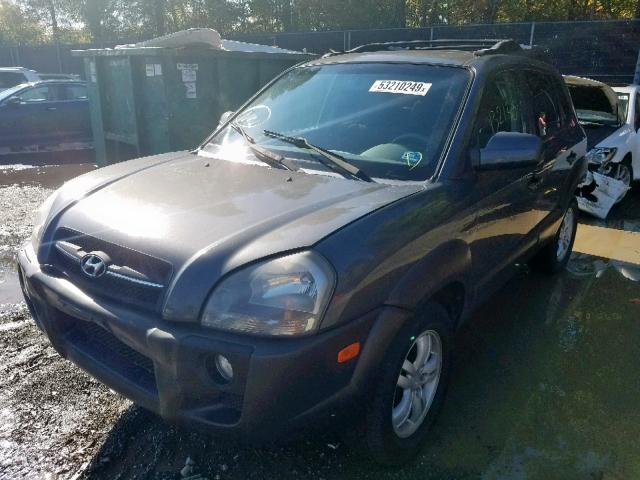 KM8JN12D87U610982 - 2007 HYUNDAI TUCSON SE GRAY photo 2