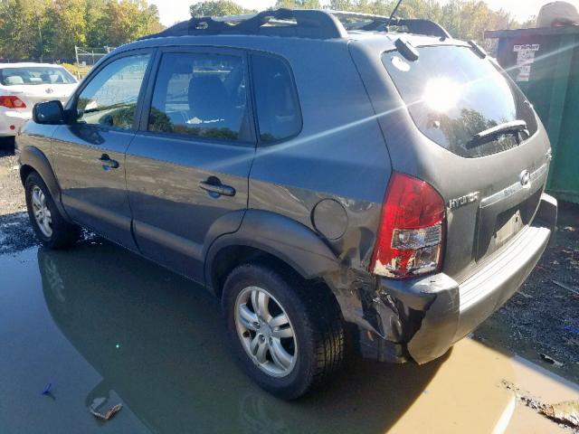 KM8JN12D87U610982 - 2007 HYUNDAI TUCSON SE GRAY photo 3