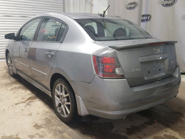 3N1BB61E38L616633 - 2008 NISSAN SENTRA SE- GRAY photo 3