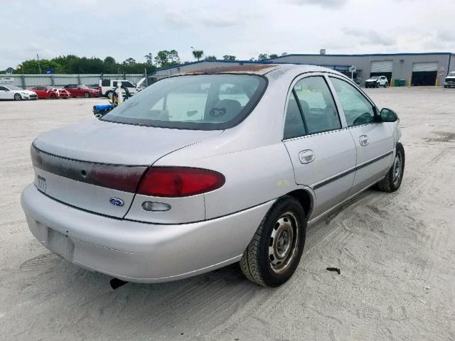 1FALP10P6VW269156 - 1997 FORD ESCORT SILVER photo 4