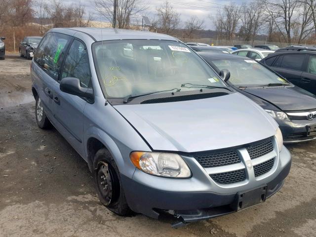 1D4GP25B24B601939 - 2004 DODGE CARAVAN SE BLUE photo 1