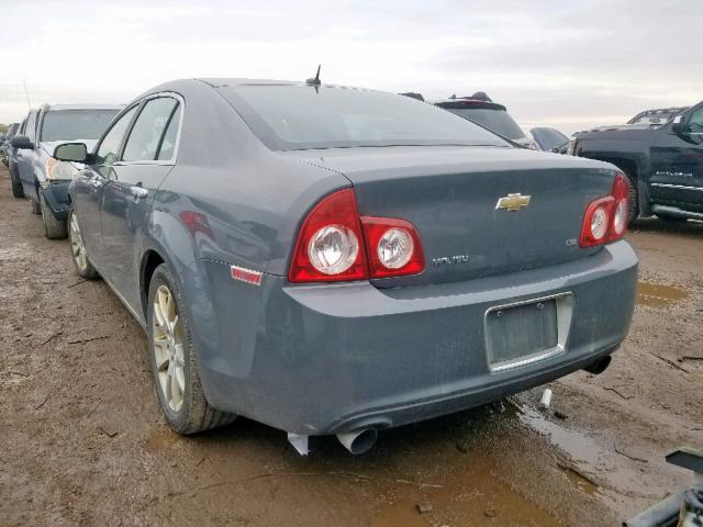 1G1ZK57729F193742 - 2009 CHEVROLET MALIBU LTZ ნაცრისფერი ფოტო 3