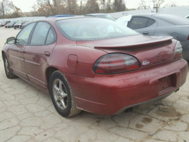 1G2WP52K8YF218489 - 2000 PONTIAC GRAND PRIX წითელი ფოტო 3