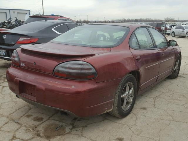 1G2WP52K8YF218489 - 2000 PONTIAC GRAND PRIX წითელი ფოტო 4