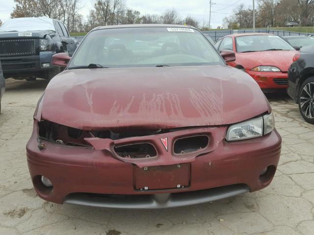 1G2WP52K8YF218489 - 2000 PONTIAC GRAND PRIX წითელი ფოტო 9