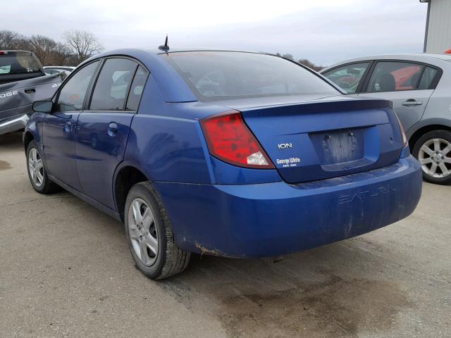 1G8AJ58F16Z109542 - 2006 SATURN ION LEVEL BLUE photo 3