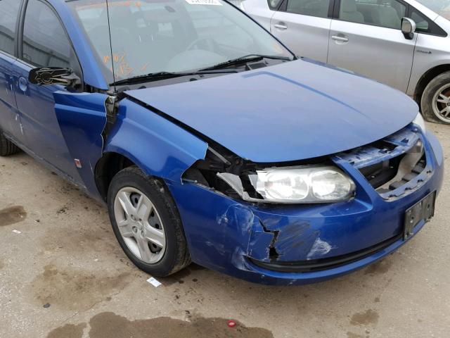 1G8AJ58F16Z109542 - 2006 SATURN ION LEVEL BLUE photo 9