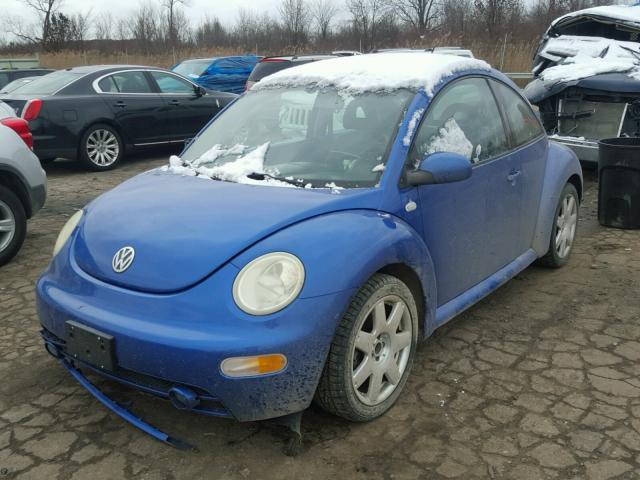 3VWDD21C72M417638 - 2002 VOLKSWAGEN NEW BEETLE 蓝色 照片 2