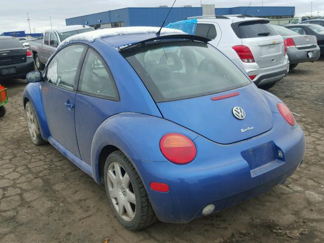 3VWDD21C72M417638 - 2002 VOLKSWAGEN NEW BEETLE 蓝色 照片 3