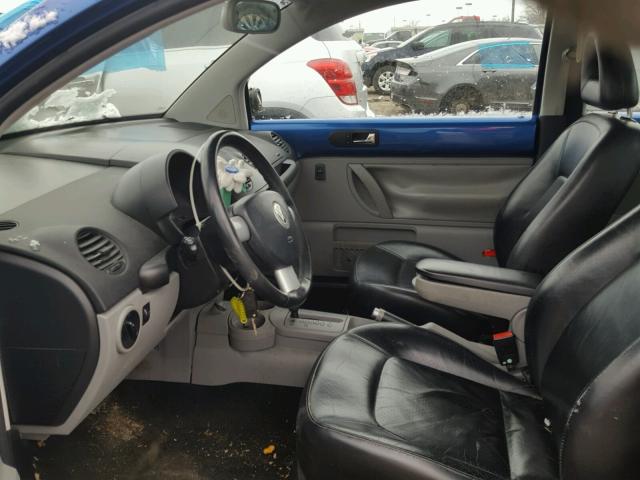 3VWDD21C72M417638 - 2002 VOLKSWAGEN NEW BEETLE 蓝色 照片 5