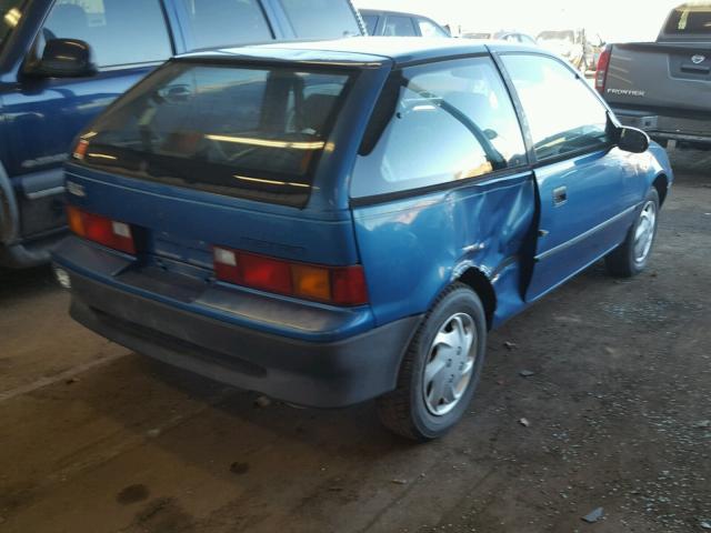 2C1MR2466M6743547 - 1991 GEO METRO BASE BLUE photo 4