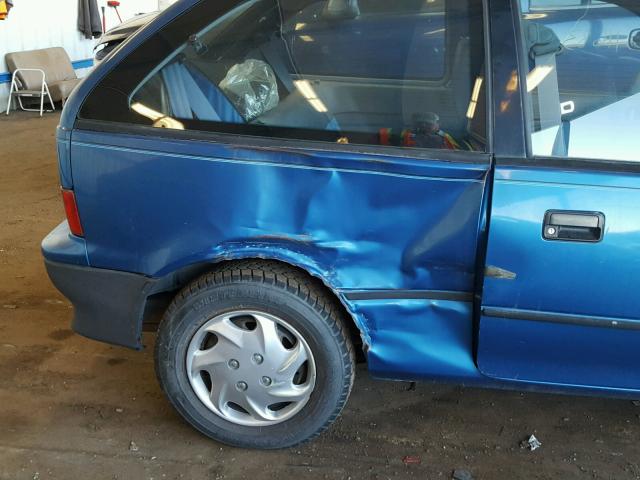 2C1MR2466M6743547 - 1991 GEO METRO BASE BLUE photo 9