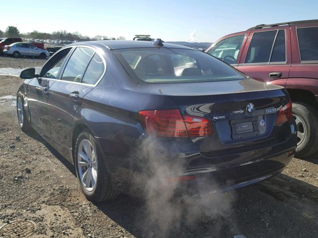 WBA5A7C51FD623693 - 2015 BMW 528 XI BLUE photo 3