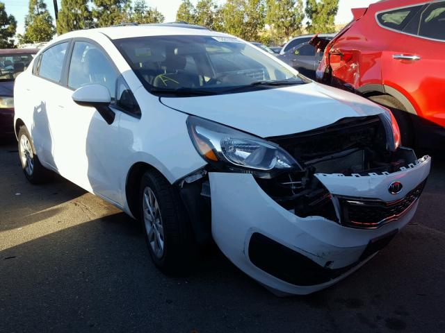 KNADM4A30D6128955 - 2013 KIA RIO LX WHITE photo 1