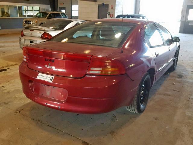 2B3HD56J1WH112770 - 1998 DODGE INTREPID E RED photo 4