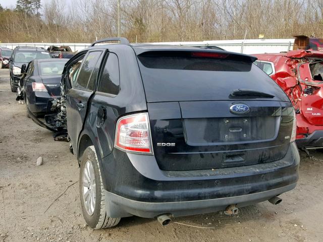 2FMDK38C79BA69660 - 2009 FORD EDGE SEL BLACK photo 3