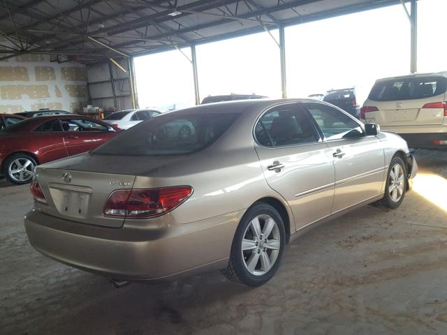 JTHBA30G055085855 - 2005 LEXUS ES 330 BEIGE photo 4