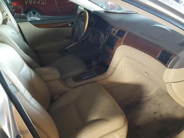 JTHBA30G055085855 - 2005 LEXUS ES 330 BEIGE photo 5