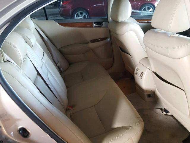 JTHBA30G055085855 - 2005 LEXUS ES 330 BEIGE photo 6